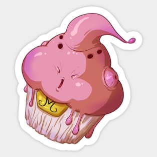 Majin Buu Cupcake Sticker